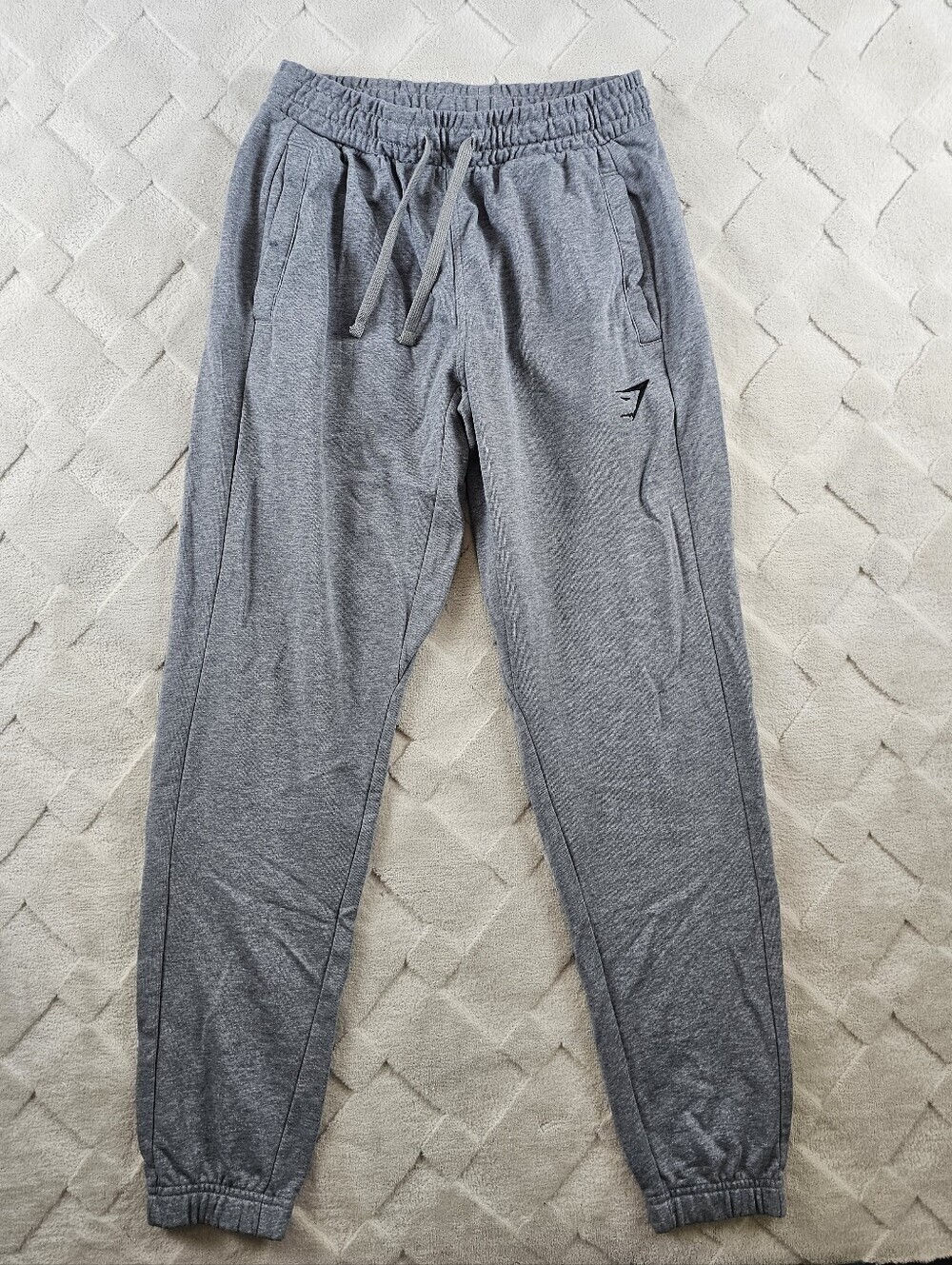 Gymshark Essential Oversized Joggers Mens Small Gray Athleisure Gym Yoga